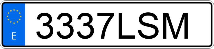 Numer rejestracyjny 3337LSM posiada OPEL MOKKA