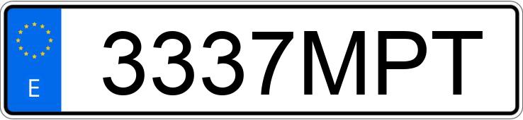 Numer rejestracyjny 3337MPT posiada MINI COUNTRYMAN