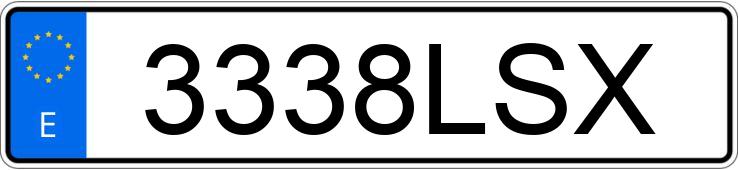 Numer rejestracyjny 3338LSX posiada PEUGEOT 2008