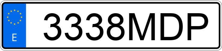Numer rejestracyjny 3338MDP posiada JEEP WRANGLER