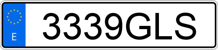 Die Registrierungsnummer 3339GLS hat AUDI TT