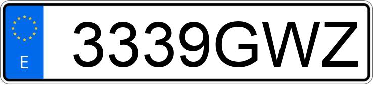 Numer rejestracyjny 3339GWZ posiada JEEP COMPASS Numer rejestracyjny 3339GWZ posiada JEEP COMPASS