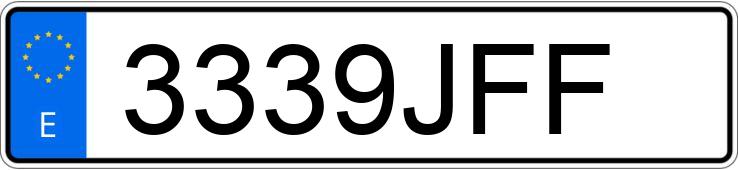 Numer rejestracyjny 3339JFF posiada CITROEN DS4