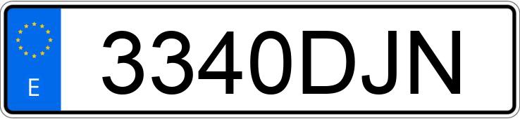 Numer rejestracyjny 3340DJN posiada VOLKSWAGEN GOLF Numer rejestracyjny 3340DJN posiada VOLKSWAGEN GOLF