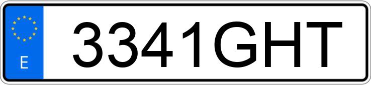 Numer rejestracyjny 3341GHT posiada FORD FOCUS