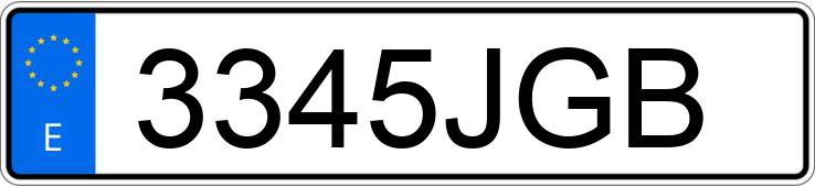 Numer rejestracyjny 3345JGB posiada PEUGEOT 308 Numer rejestracyjny 3345JGB posiada PEUGEOT 308