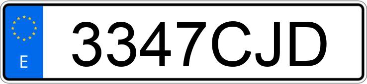 Numer rejestracyjny 3347CJD posiada BMW SERIE 3