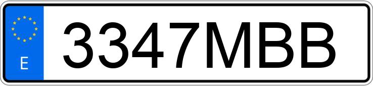 Numer rejestracyjny 3347MBB posiada AUDI A3 SPORTBACK