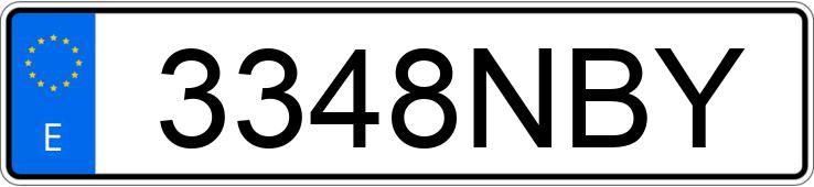 Numer rejestracyjny 3348NBY posiada MERCEDES VITO