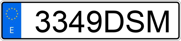 Numer rejestracyjny 3349DSM posiada PEUGEOT 206 Numer rejestracyjny 3349DSM posiada PEUGEOT 206