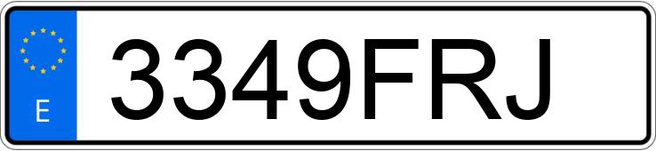 Numer rejestracyjny 3349FRJ posiada YAMAHA XVS 1100