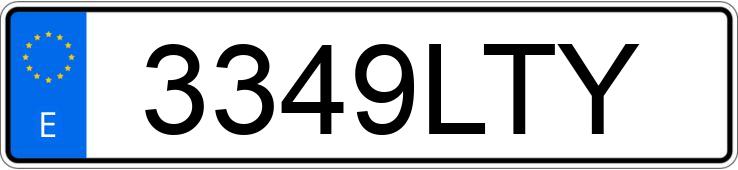 Numer rejestracyjny 3349LTY posiada KIA CEED