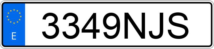 Numer rejestracyjny 3349NJS posiada PEUGEOT 2008