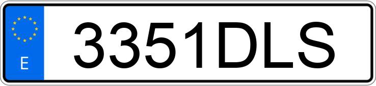 Numer rejestracyjny 3351DLS posiada FORD TRANSIT CONNECT