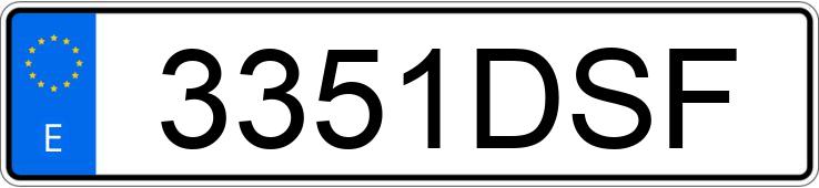 Die Registrierungsnummer 3351DSF hat MERCEDES S (220-221)