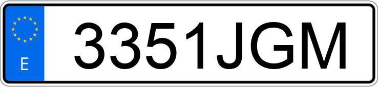 Numer rejestracyjny 3351JGM posiada RENAULT MEGANE SPORT TOURER