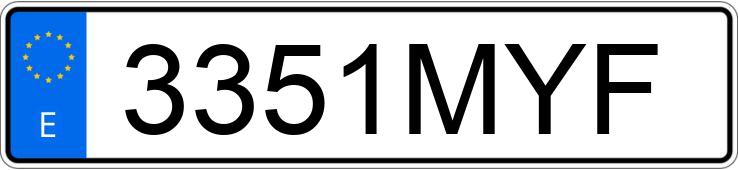 Numer rejestracyjny 3351MYF posiada MERCEDES GLE (167)