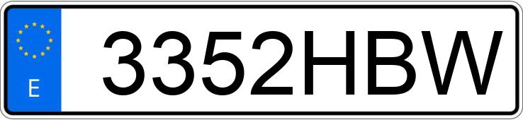 Numer rejestracyjny 3352HBW posiada OPEL CORSA