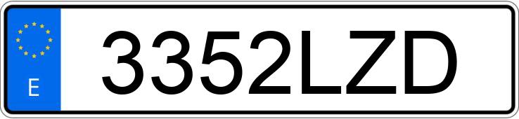 Numer rejestracyjny 3352LZD posiada AUDI Q3