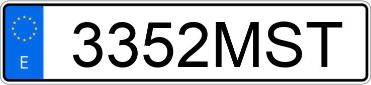 Numer rejestracyjny 3352MST posiada VOLKSWAGEN EOS