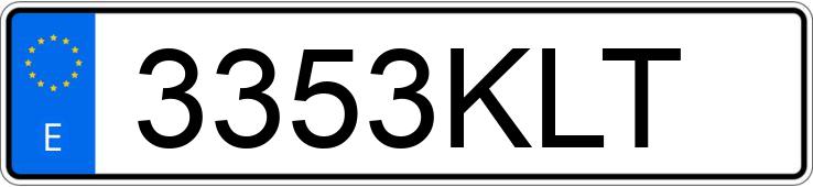 Numer rejestracyjny 3353KLT posiada BMW X1