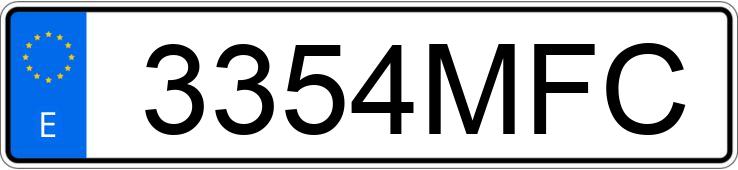 Numer rejestracyjny 3354MFC posiada FORD MUSTANG MACH-E AWD RANGO ESTANDAR