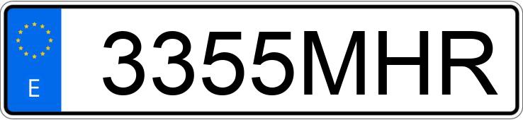 Numer rejestracyjny 3355MHR posiada TOYOTA COROLLA