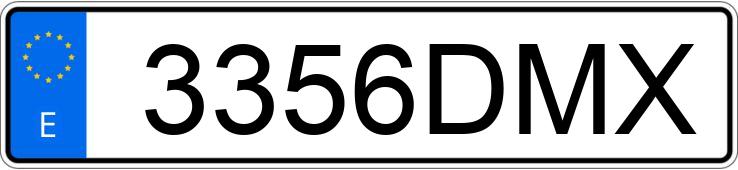 Numer rejestracyjny 3356DMX posiada PEUGEOT PARTNER