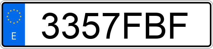 Numer rejestracyjny 3357FBF posiada KAWASAKI ER-6