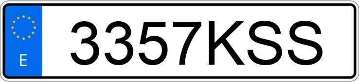 Numer rejestracyjny 3357KSS posiada DS DS7 CROSSBACK