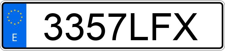 Numer rejestracyjny 3357LFX posiada FIAT 500 Numer rejestracyjny 3357LFX posiada FIAT 500