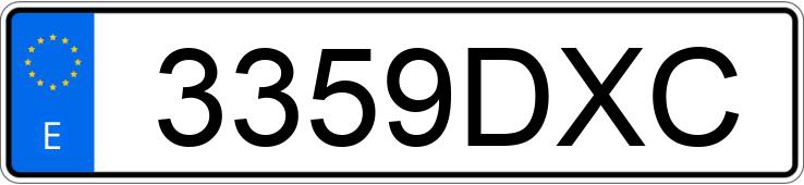 Numer rejestracyjny 3359DXC posiada FORD MUSTANG Numer rejestracyjny 3359DXC posiada FORD MUSTANG