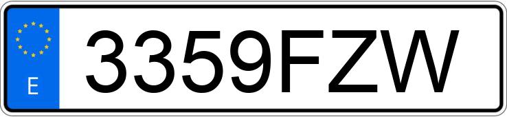 Numer rejestracyjny 3359FZW posiada PEUGEOT 207 Numer rejestracyjny 3359FZW posiada PEUGEOT 207