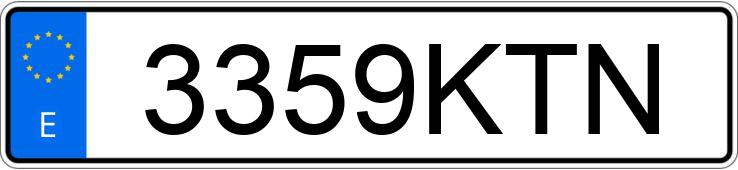 Numer rejestracyjny 3359KTN posiada NISSAN NV 200