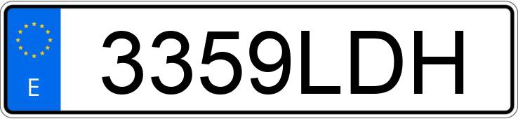 Numer rejestracyjny 3359LDH posiada AUDI A5 SPORTBACK