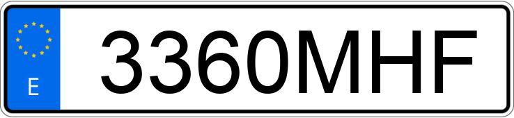 Numer rejestracyjny 3360MHF posiada SUZUKI JIMNY PRO