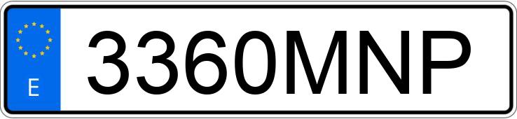 Numer rejestracyjny 3360MNP posiada VOLKSWAGEN PASSAT CC