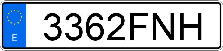 Numer rejestracyjny 3362FNH posiada RENAULT CLIO