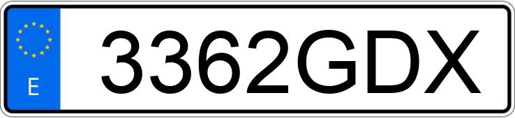 Numer rejestracyjny 3362GDX posiada CITROEN C4 PICASSO 5PZ