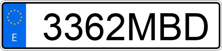 Numer rejestracyjny 3362MBD posiada BMW X5