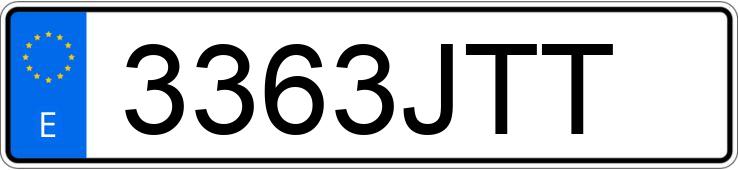 Numer rejestracyjny 3363JTT posiada RENAULT CLIO