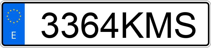 Numer rejestracyjny 3364KMS posiada MERCEDES A (176)