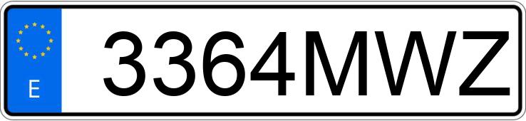 Numer rejestracyjny 3364MWZ posiada RENAULT CLIO