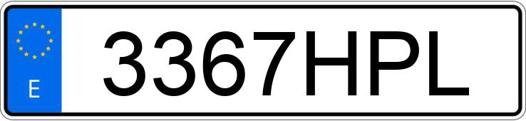 Il numero di registrazione 3367HPL ha SEAT EXEO