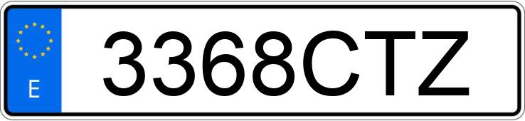 Numer rejestracyjny 3368CTZ posiada PEUGEOT 307 Numer rejestracyjny 3368CTZ posiada PEUGEOT 307