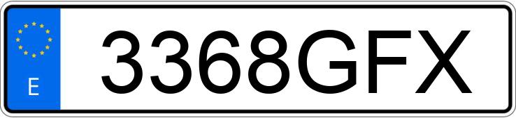 Numer rejestracyjny 3368GFX posiada FORD FOCUS Numer rejestracyjny 3368GFX posiada FORD FOCUS