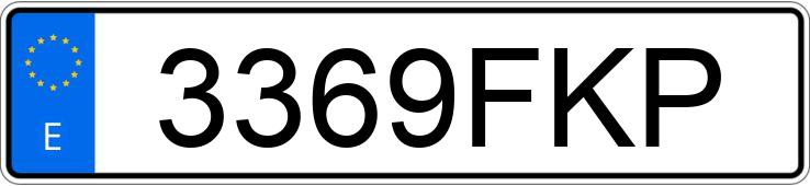 Numer rejestracyjny 3369FKP posiada KIA SPORTAGE