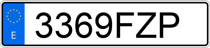 Numer rejestracyjny 3369FZP posiada BMW SERIE 3