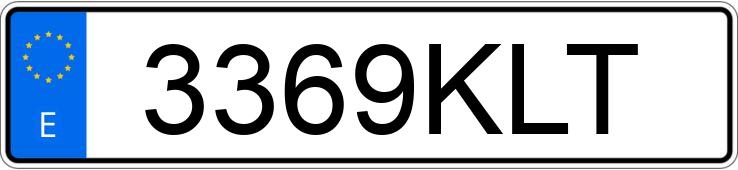 Numer rejestracyjny 3369KLT posiada CITROEN C3 AIRCROSS