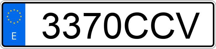 Numer rejestracyjny 3370CCV posiada VOLVO S60